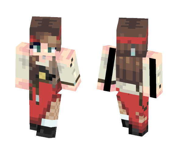 Download Free - I guess she's a pirate... - Skin for Minecraft image 1 - I guess she's a pirate... - - Female Minecraft Skins - image 1