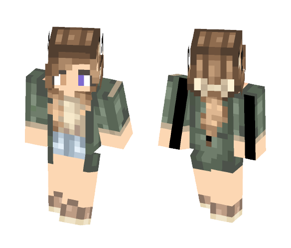 Wolf girl - Girl Minecraft Skins - image 1