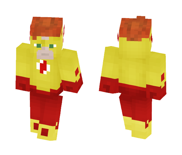 Download Free Kid Flash Skin for Minecraft image 1 Kid Flash - Male Minecraft Skins - image 1