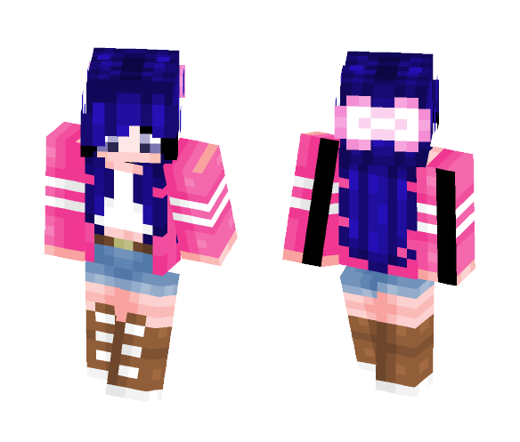 Pixel || Strawberrys and blueberrys - Female Minecraft Skins - image 1