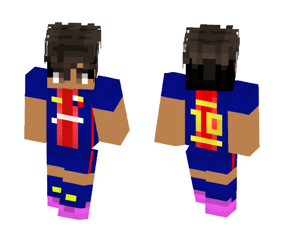 FC Barcelona Kit 2017/18 - Male Minecraft Skins - image 1