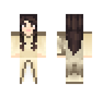 Astrid Baruch - Fur Cloak (Brown) - Female Minecraft Skins - image 2