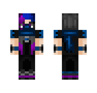 Purple and Blue Ninja girl