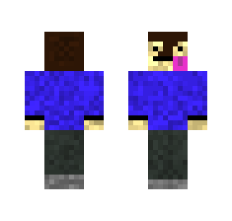 Realistic Derp Kid with Blue Shirt