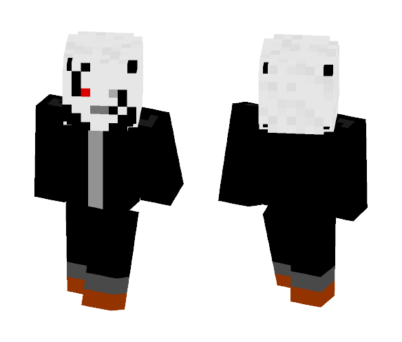 GlitchTale Gaster - Male Minecraft Skins - image 1