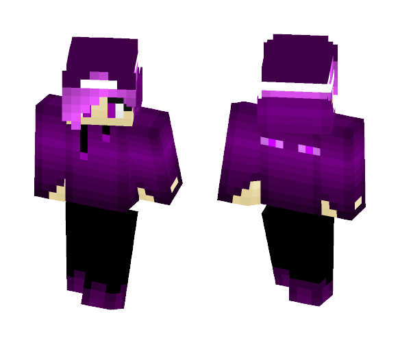Hoodie and Hat Ender - Female Minecraft Skins - image 1