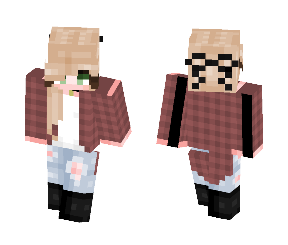Pixel || Leaves are falling - Female Minecraft Skins - image 1