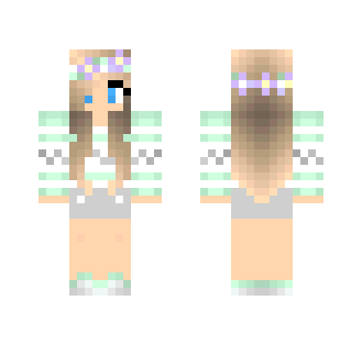 Cute Flower Crown Girl