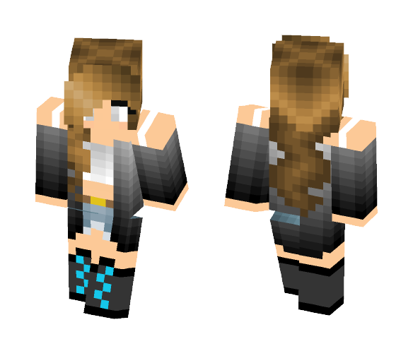 Black Shirt - Female Minecraft Skins - image 1