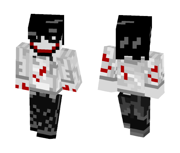 Download Free Jeff The Killer Skin for Minecraft image 1 Jeff The Killer - Male Minecraft Skins - image 1