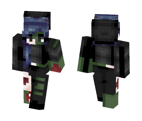 Everyday is a nightmare | Oc - Female Minecraft Skins - image 1