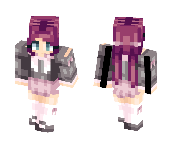 Download Free pink schoolgirl Skin for Minecraft image 1 pink schoolgirl - Female Minecraft Skins - image 1