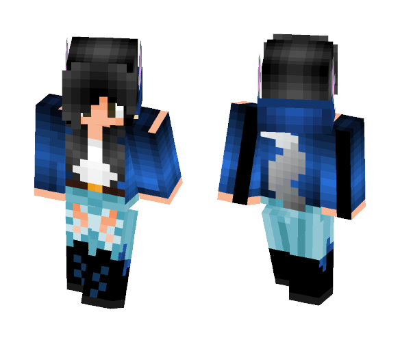 Download Free Wolf Girl Skin for Minecraft image 1 Wolf Girl - Girl Minecraft Skins - image 1