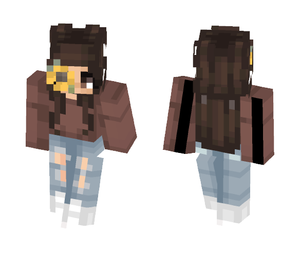 § Sunflower § - Female Minecraft Skins - image 1