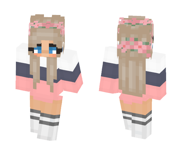 Download Free Sweater Girl Skin for Minecraft image 1 Sweater Girl - Girl Minecraft Skins - image 1