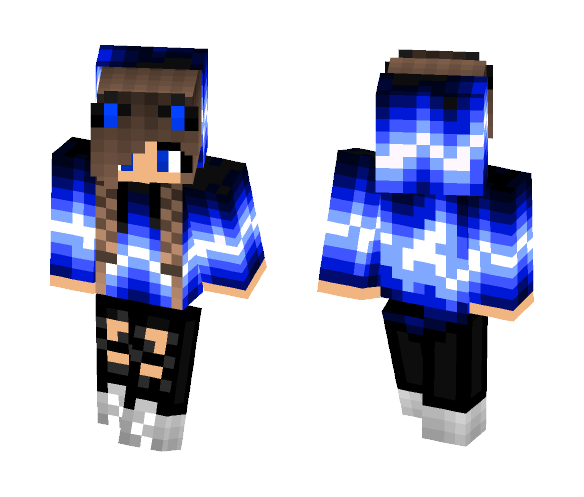 Electric Cat Girl - Cat Minecraft Skins - image 1