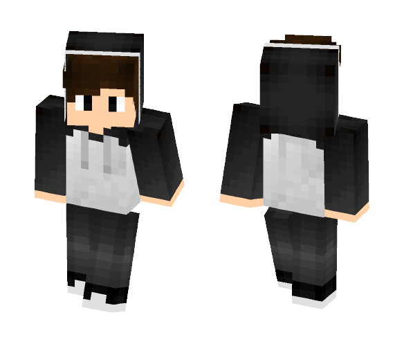 Dark hooded teen. - Male Minecraft Skins - image 1