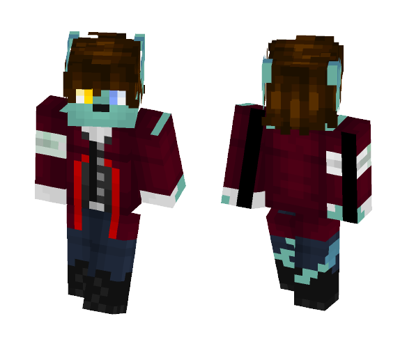 Aqua 2 {:} Updated {:} - Male Minecraft Skins - image 1