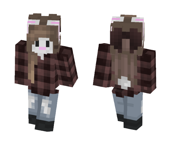 Download Free Bunny Girl Skin for Minecraft image 1 Bunny Girl - Girl Minecraft Skins - image 1