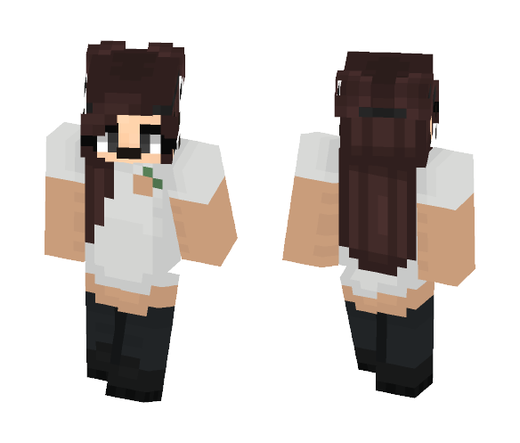 Peach Girl - Girl Minecraft Skins - image 1