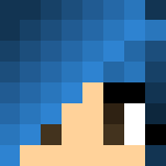 Blue haired girl - Color Haired Girls Minecraft Skins - image 3