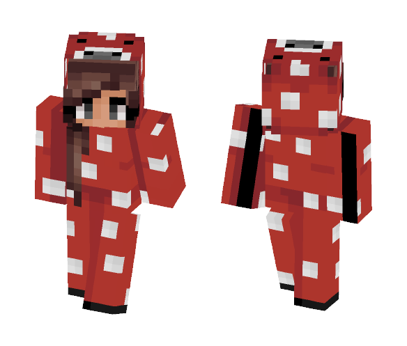Download Free Mooshroom ☁ Skin for Minecraft image 1 Mooshroom ☁ - Female Minecraft Skins - image 1