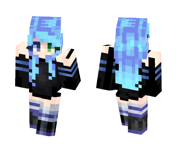 ⚡️.•Electric•.⚡️ - Female Minecraft Skins - image 1