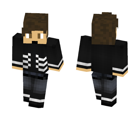 Download Free My Character in Tokyo Ghoul Outfit Skin for Minecraft image 1 My Character in Tokyo Ghoul Outfit - Male Minecraft Skins - image 1