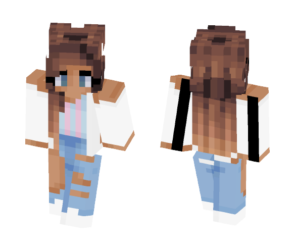 Pastel Stripes ❤ - Female Minecraft Skins - image 1