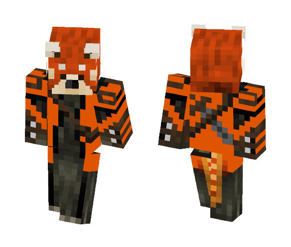 Red Panda hunter (orange) - Male Minecraft Skins - image 1