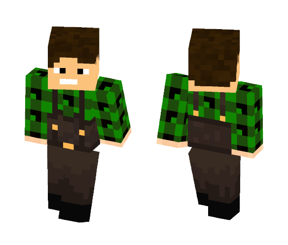 Download Free Green American Trucker Skin for Minecraft image 1 Green American Trucker - Male Minecraft Skins - image 1