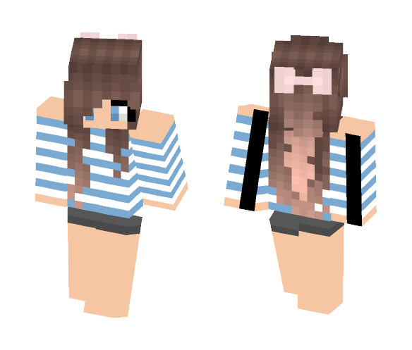 Cute Blue Little Girl - Cute Girls Minecraft Skins - image 1