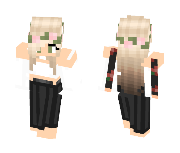 Download Free Cute Girl With Dress Skin for Minecraft image 1 Cute Girl With Dress - Cute Girls Minecraft Skins - image 1