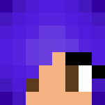 Download Free Cute Girl with Purple Hair Skin for Minecraft image 3 Cute Girl with Purple Hair - Color Haired Girls Minecraft Skins - image 3