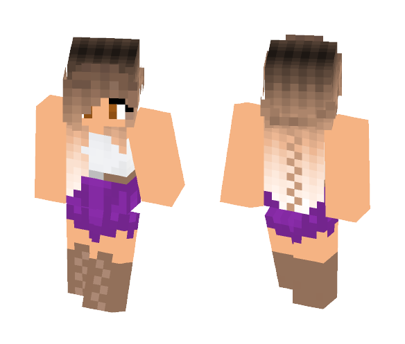 Download Free My sisters new skin I made for her Skin for Minecraft image 1 My sisters new skin I made for her - Female Minecraft Skins - image 1