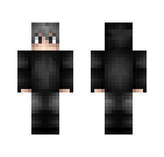 Black Hooded Teen Male