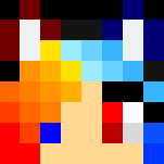 Blue and Red Fire Cat Girl - Cat Minecraft Skins - image 3