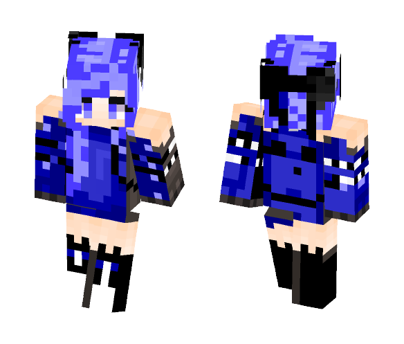 Blue girl - Girl Minecraft Skins - image 1