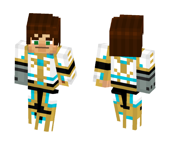 Jesse in Tim's armor (Season 2) - Male Minecraft Skins - image 1