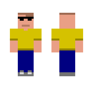 Yellow shirt, sunglasses - Male Minecraft Skins - image 2