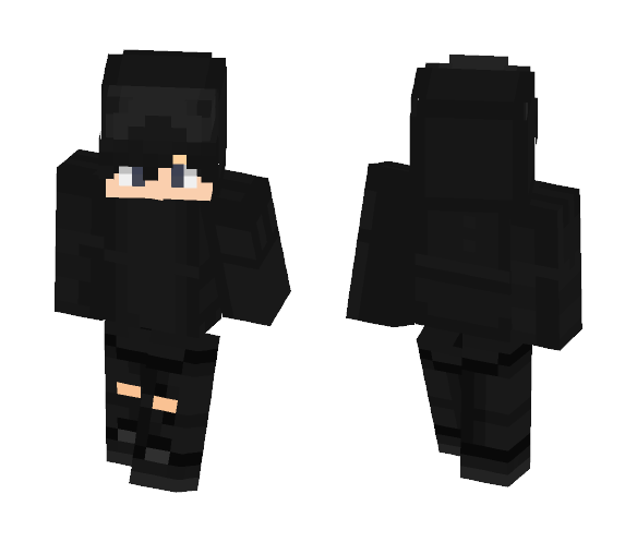 Cute Black Emo Boy - Boy Minecraft Skins - image 1