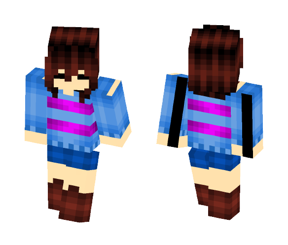 Minecraft Skin | Frisk - Undertale - Interchangeable Minecraft Skins - image 1
