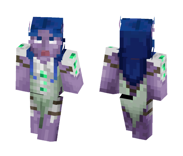 Night Elf World Of Warcraft - Female Minecraft Skins - image 1