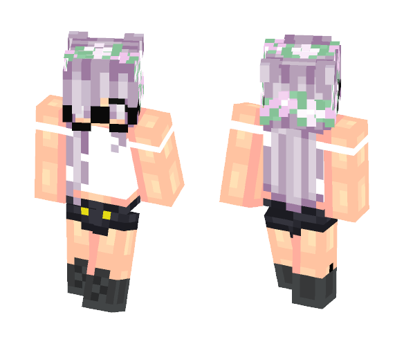 Download Free Nerdy girl! (Not finish) Skin for Minecraft image 1 Nerdy girl! (Not finish) - Female Minecraft Skins - image 1