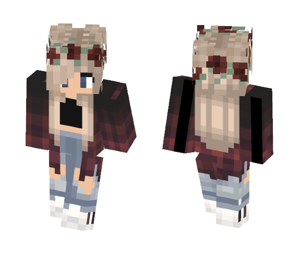 Download Free Aesthetic Queen Skin for Minecraft image 1 Aesthetic Queen - Female Minecraft Skins - image 1