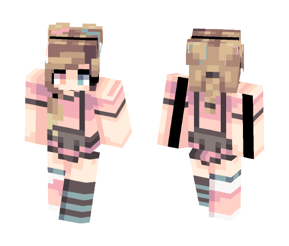 eyes closed . st - Female Minecraft Skins - image 1