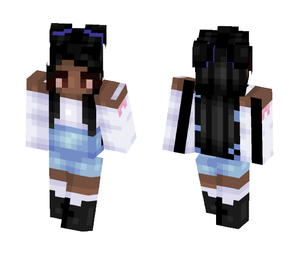 Pixel || Summer's almost over - Female Minecraft Skins - image 1