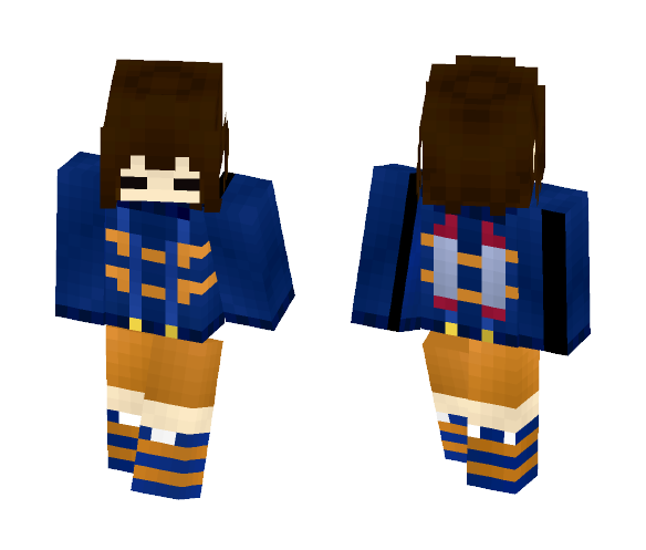 outerTale Frisk - Female Minecraft Skins - image 1