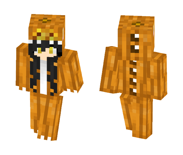 Pumpkin Dino - Female Minecraft Skins - image 1