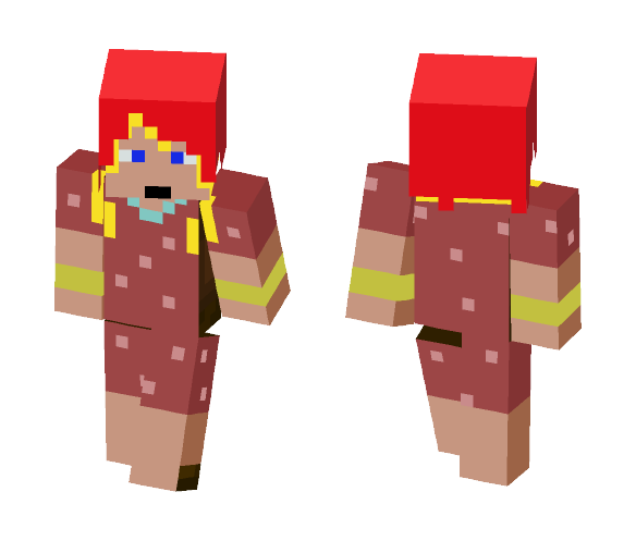 The Strange Girl Barefoot - Girl Minecraft Skins - image 1